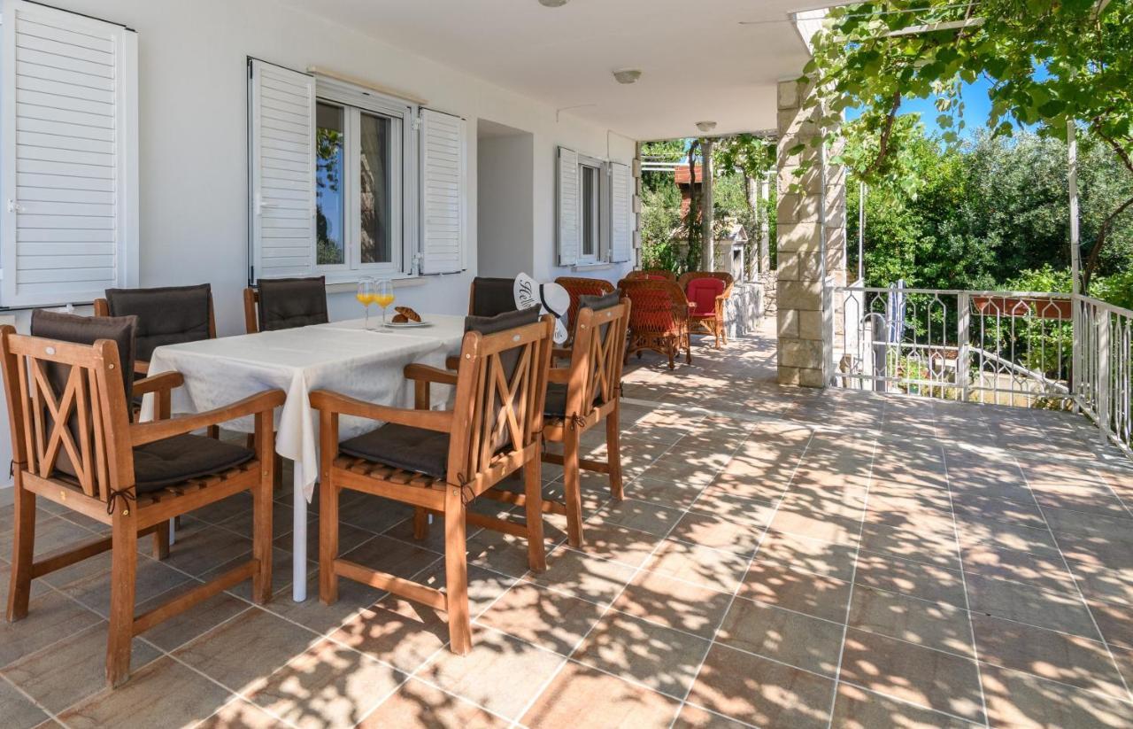 Apartment Mario - Veliki Stan Za Odmor - Terasa- Vrt - Bazen - Pogled More, Izoliran Orašac Zewnętrze zdjęcie