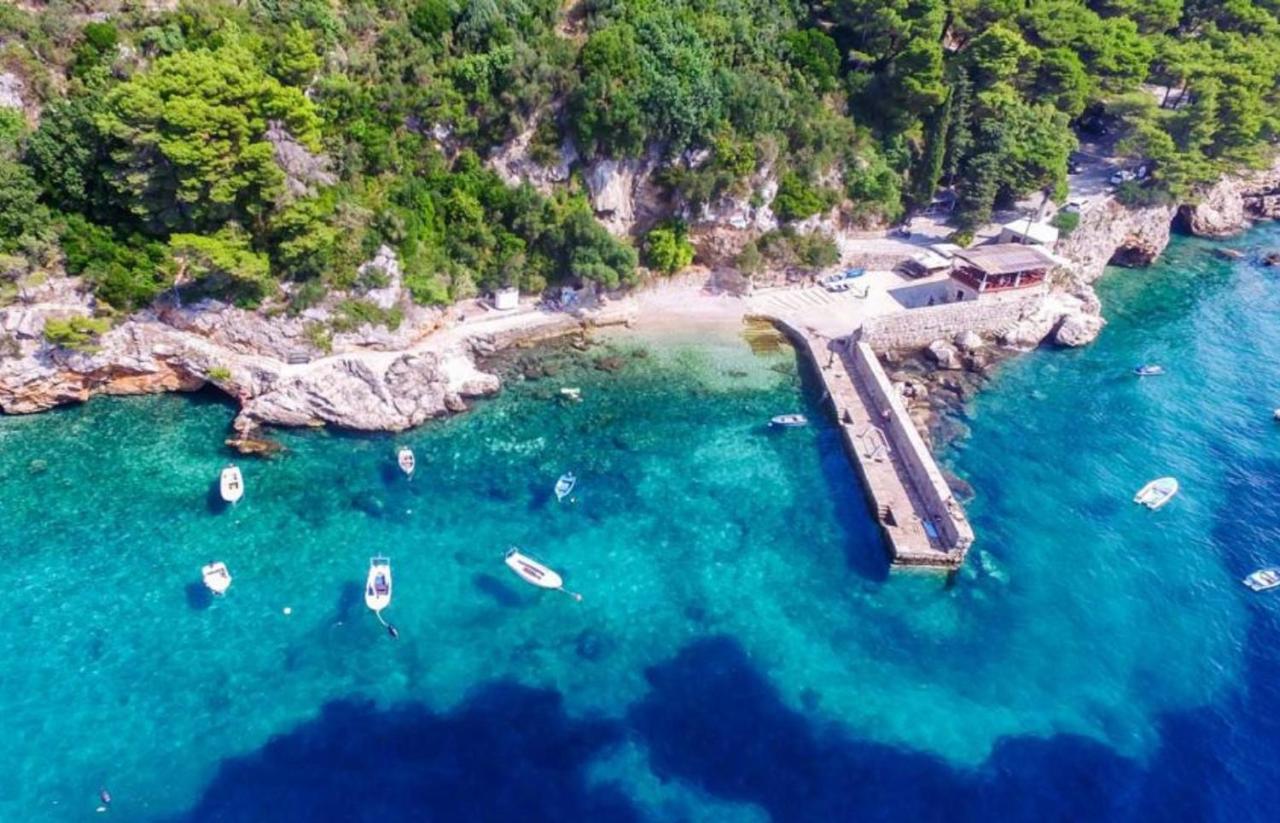 Apartment Mario - Veliki Stan Za Odmor - Terasa- Vrt - Bazen - Pogled More, Izoliran Orašac Zewnętrze zdjęcie